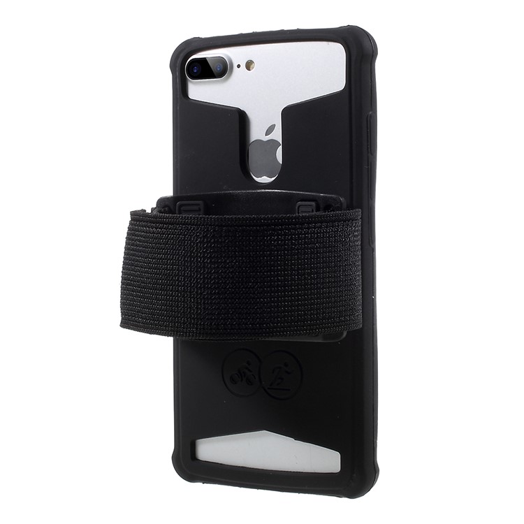 Universal Silicone Sports Armband for iPhone 8 Plus/7 Plus, 5.5 - 6.0 inch Smartphones - Black-5