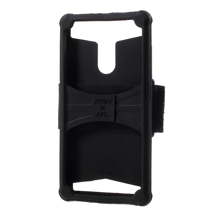 Universal Silicone Sports Armband for iPhone 8 Plus/7 Plus, 5.5 - 6.0 inch Smartphones - Black-6