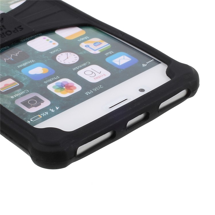 Universal Silicone Sports Armband for iPhone 8 Plus/7 Plus, 5.5 - 6.0 inch Smartphones - Black-8