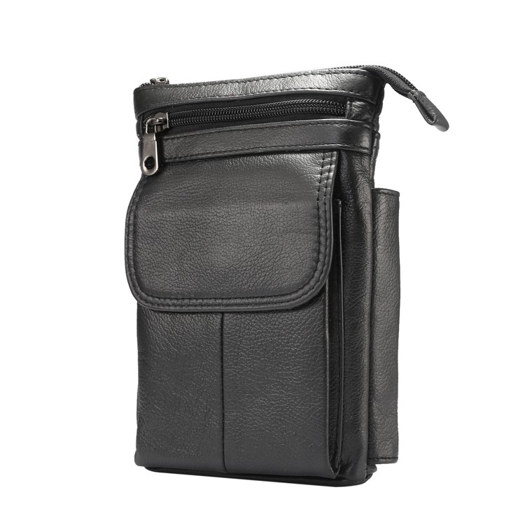 Capa Vertical de Bolsas de Protección de Cuero de Capa Superior Con Correa Para el Hombro 6.5 Pulgadas Para Samsung Galaxy Note 8 - Negro