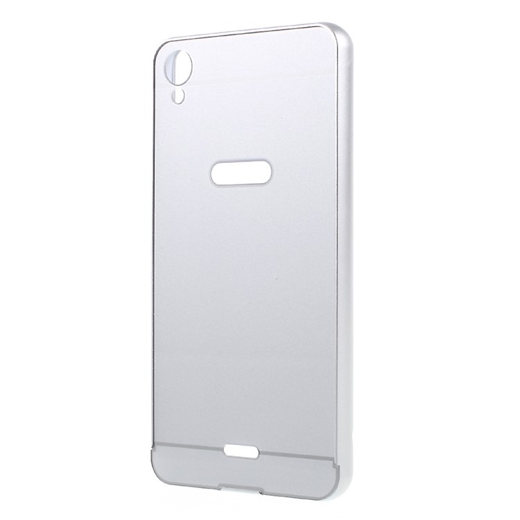 Slide-on Metal Bumper Hard Cover for Infinix Hot Note X551 - Silver-2