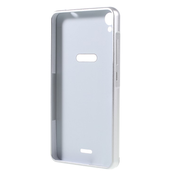 Slide-on Metal Bumper Hard Cover for Infinix Hot Note X551 - Silver-3