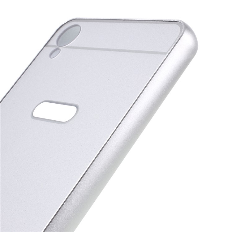 Slide-on Metal Bumper Hard Cover for Infinix Hot Note X551 - Silver-4