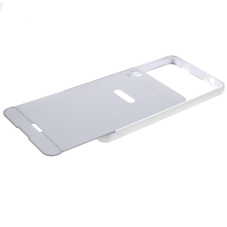 Slide-on Metal Bumper Hard Cover for Infinix Hot Note X551 - Silver-7