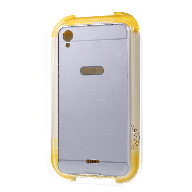 Slide-on Metal Bumper Hard Cover for Infinix Hot Note X551 - Silver-9