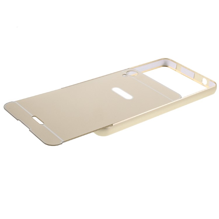 Slide-on Metal Frame PC Back Shell for Infinix Hot Note X551 - Gold-7