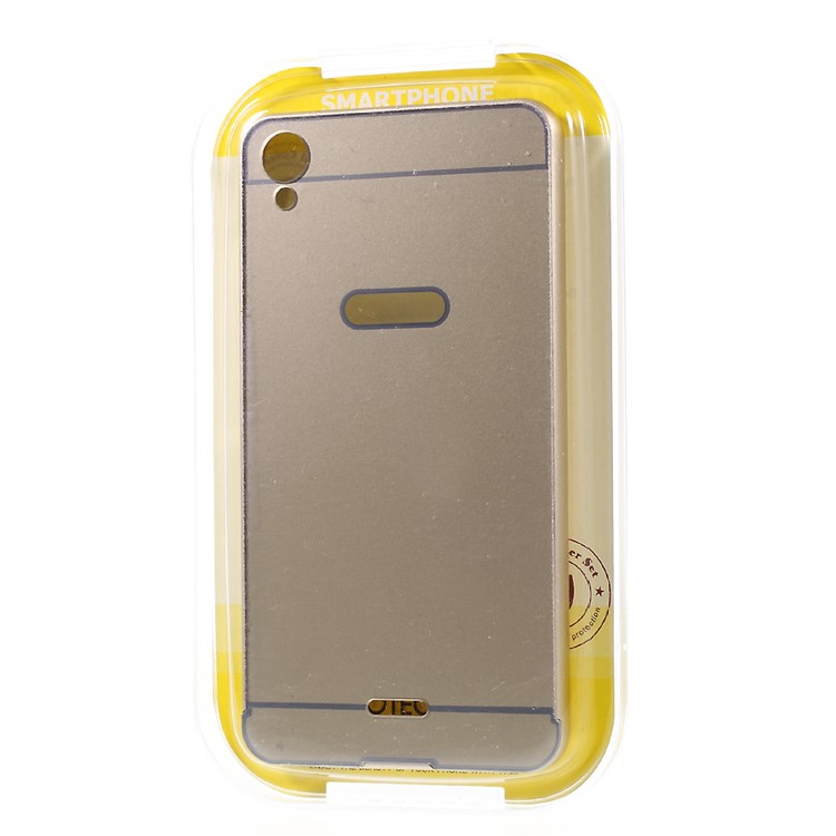 Slide-on Metal Frame PC Back Shell for Infinix Hot Note X551 - Gold-9