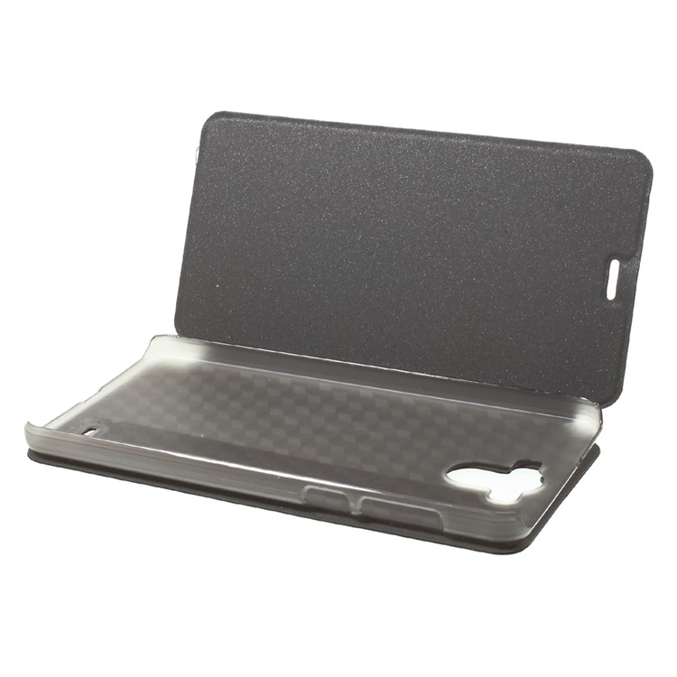 OCUBE PU Leather Stand Phone Cover for BlackBerry R6 Lite - Black-5