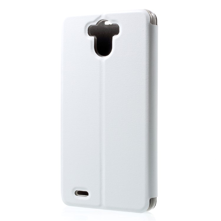 OCUBE PU Leather Stand Cellphone Case for BlackBerry R6 Lite - White-2