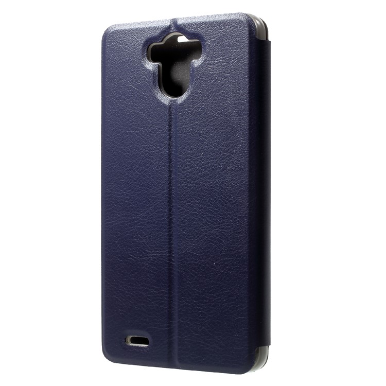 OCUBE PU Leather Stand Case Cover for BlackBerry R6 Lite - Blue-2