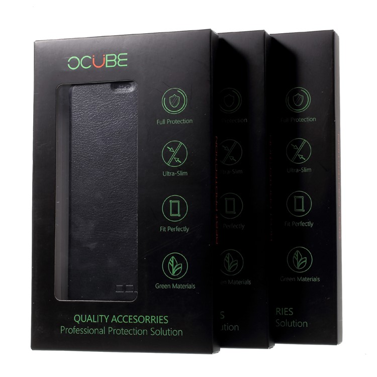 OCUBE Flip Leather Stand Phone Case for Blackview A7 - Black-6