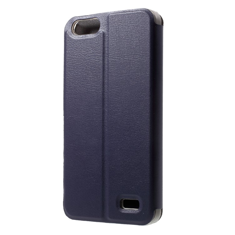 OCUBE Flip Leather Stand Phone Shell for Blackview A7 - Dark Blue-2