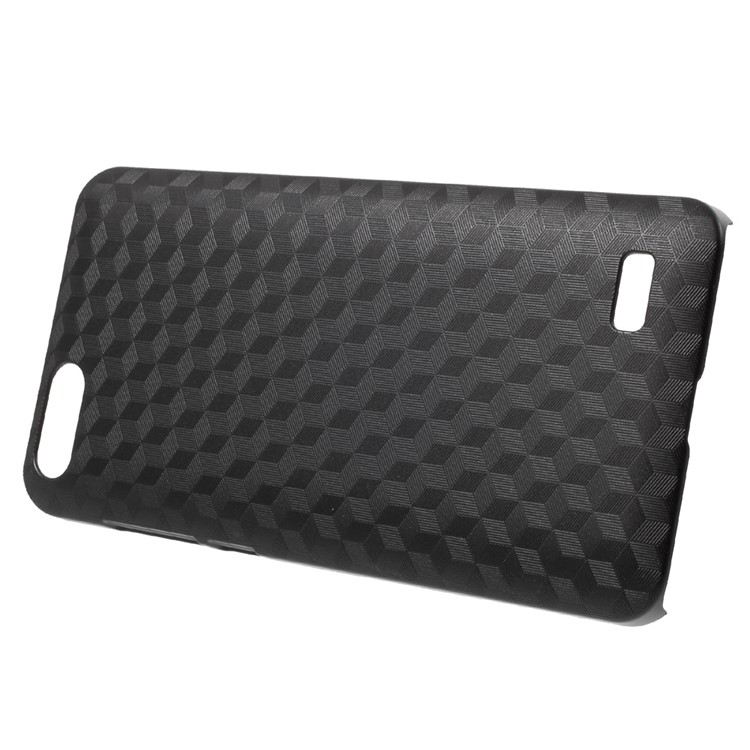 OCUBE Cubic Pattern Hard Plastic Cover for Blackview A7 - Black-2