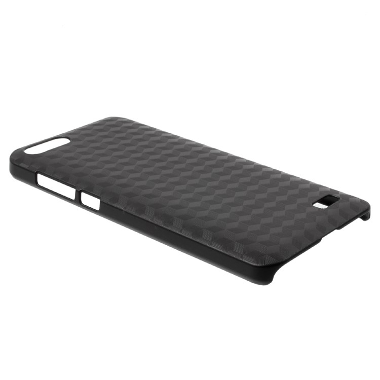 OCUBE Cubic Pattern Hard Plastic Cover for Blackview A7 - Black-3