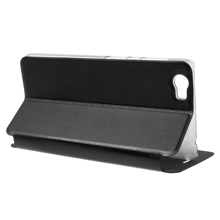 OCUBE Flip Leather Stand Phone Case for Vernee Mars Pro - Black-4