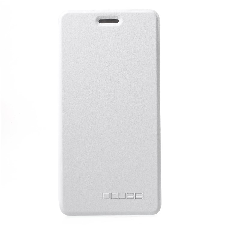 OCUBE Flip Leather Stand Phone Cover for Vernee Mars Pro - White-1