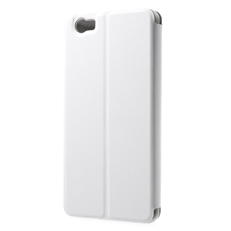 OCUBE Flip Leather Stand Phone Cover for Vernee Mars Pro - White-2