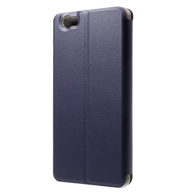 OCUBE Flip Leather Stand Case Cover for Vernee Mars Pro - Dark Blue-2