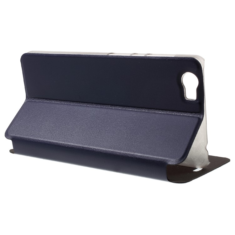 OCUBE Flip Leather Stand Case Cover for Vernee Mars Pro - Dark Blue-4