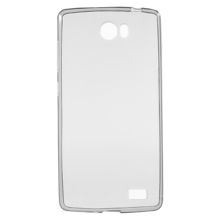 Clear TPU Gel Case Cover with Non-slip Inner for TP-Link Neffos C5 - Grey-1