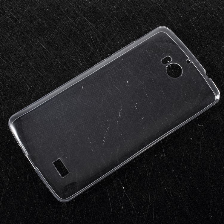 For TP-link Neffos C5 Max Thin Gel TPU Phone Case with Non-slip Inner - Transparent-1
