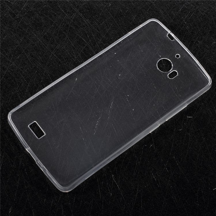For TP-link Neffos C5 Max Thin Gel TPU Phone Case with Non-slip Inner - Transparent-2