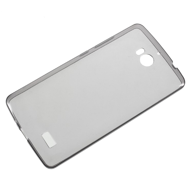 For TP-link Neffos C5 Max Thin Gel TPU Back Case with Non-slip Inner - Grey-1