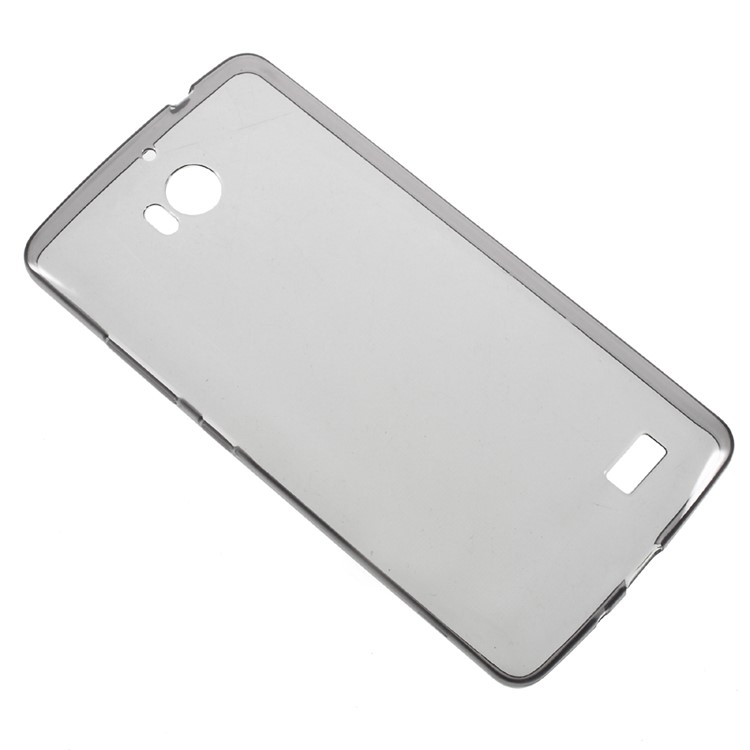 For TP-link Neffos C5 Max Thin Gel TPU Back Case with Non-slip Inner - Grey-3