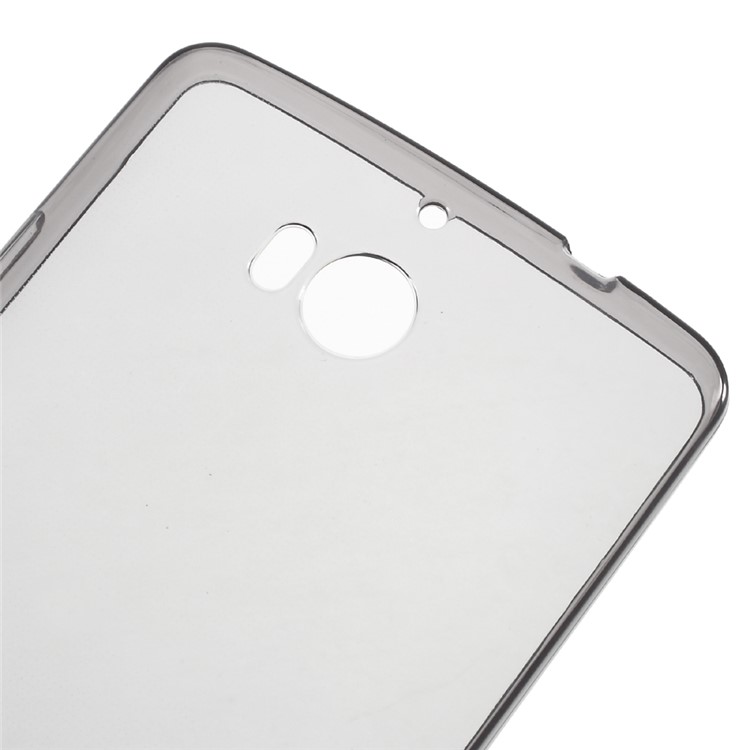 For TP-link Neffos C5 Max Thin Gel TPU Back Case with Non-slip Inner - Grey-4