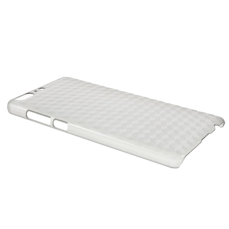 OCUBE Cubic Pattern Hard Plastic Case for Leagoo T5 - Transparent-2