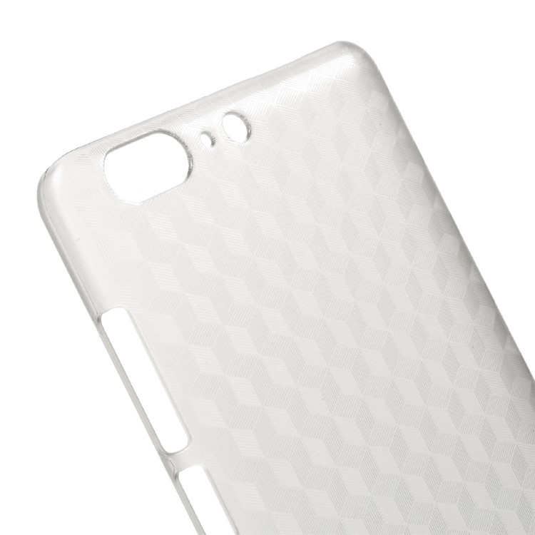 OCUBE Cubic Pattern Hard Plastic Case for Leagoo T5 - Transparent-3