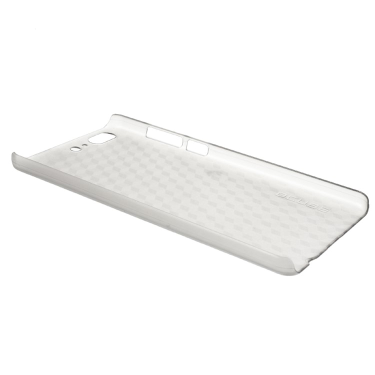 OCUBE Cubic Pattern Hard Plastic Case for Leagoo T5 - Transparent-5