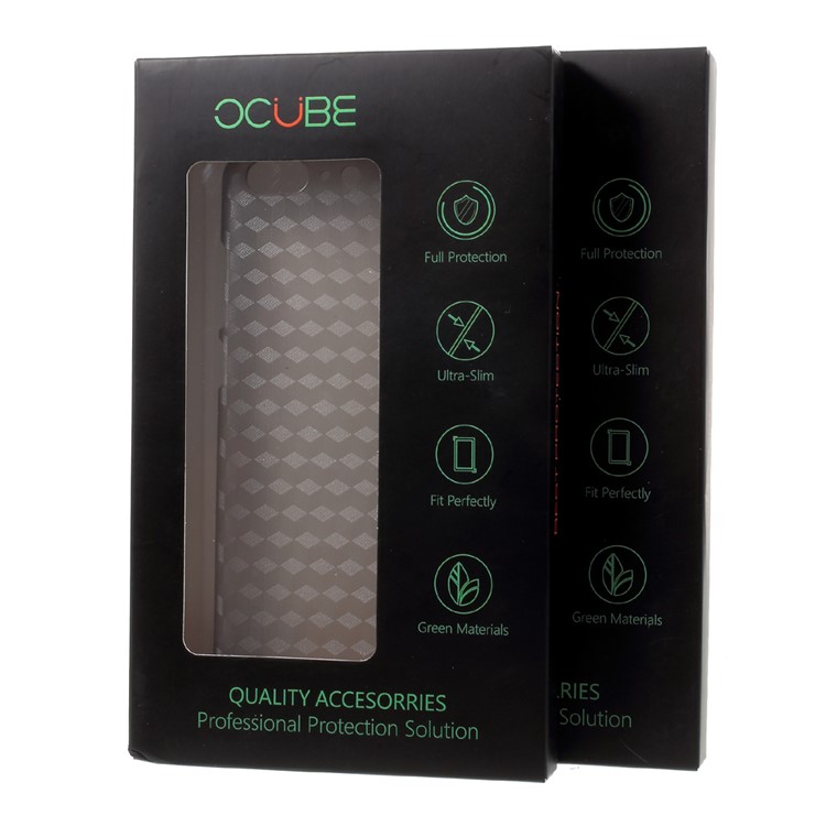 OCUBE Cubic Pattern Hard Plastic Case for Leagoo T5 - Transparent-6