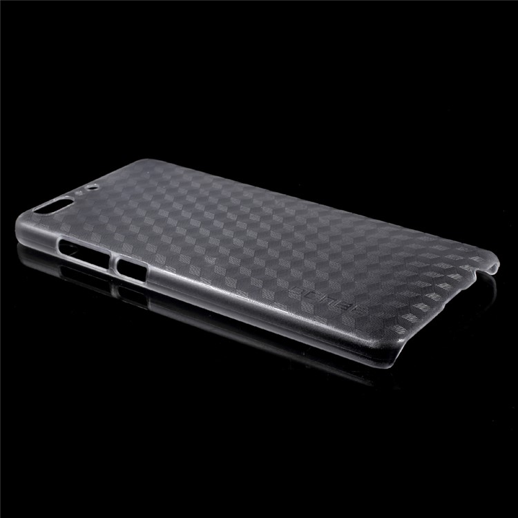 OCUBE Cubic Pattern Hard Plastic Cover Shell for Leagoo T5 - Grey-3