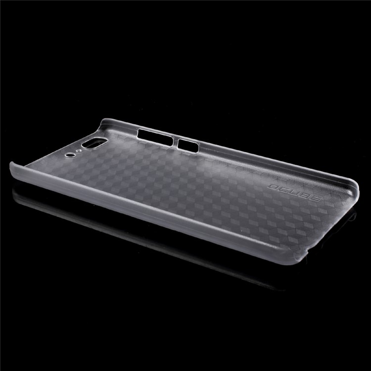 OCUBE Cubic Pattern Hard Plastic Cover Shell for Leagoo T5 - Grey-4