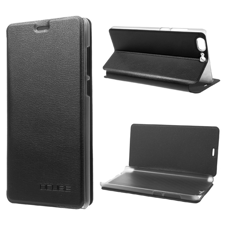 OCUBE Leather Stand Phone Case for Leagoo T5 - Black-1