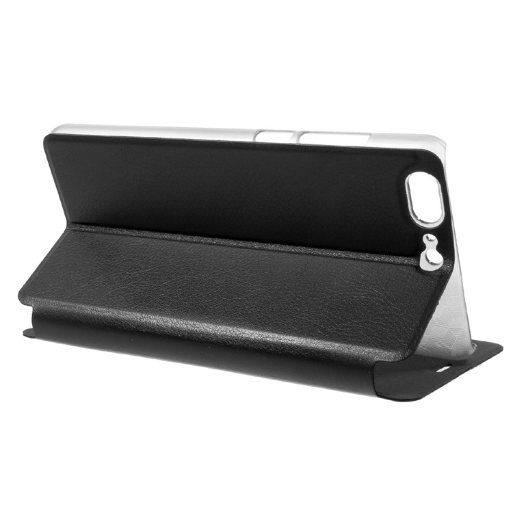 OCUBE Leather Stand Phone Case for Leagoo T5 - Black-4