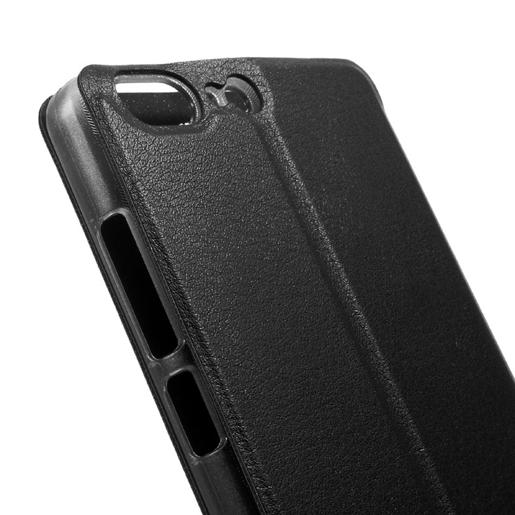 OCUBE Leather Stand Phone Case for Leagoo T5 - Black-6