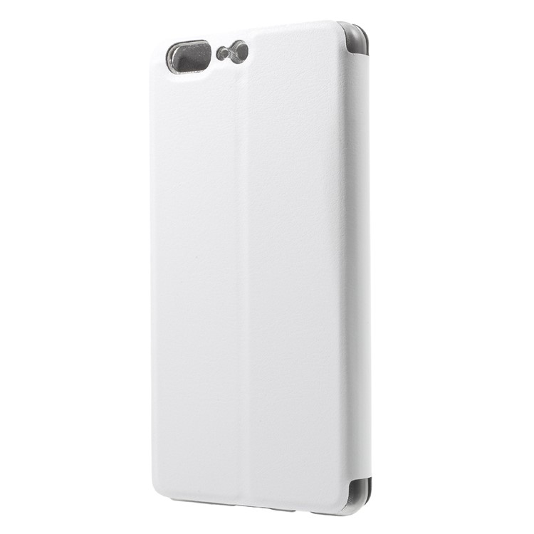 OCUBE Leather Stand Phone Cover for Leagoo T5 - White-2