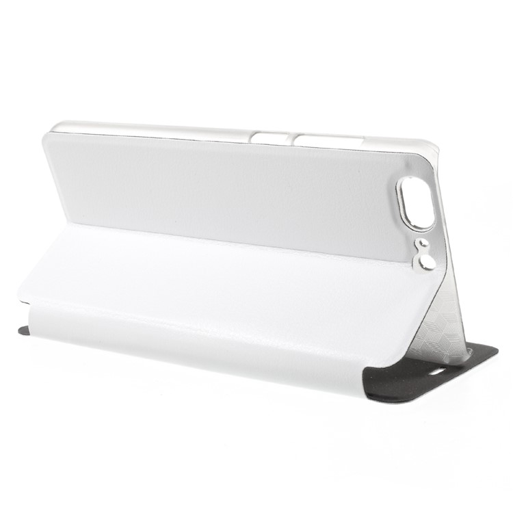 OCUBE Leather Stand Phone Cover for Leagoo T5 - White-4