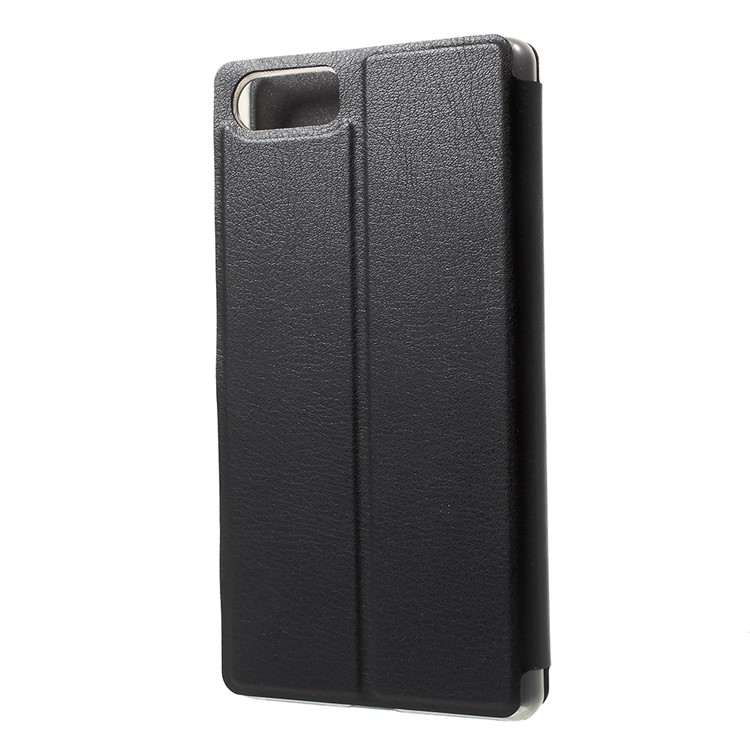 OCUBE Flip Stand Leather Phone Case for Bluboo S1 - Black-3