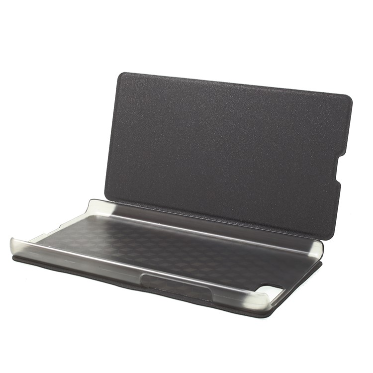 OCUBE Flip Stand Leather Phone Case for Bluboo S1 - Black-5