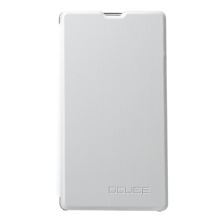 OCUBE Flip Stand Leather Phone Cover for Bluboo S1 - White-1