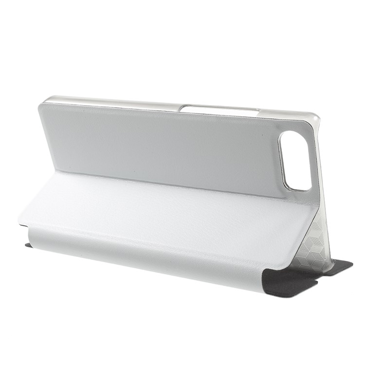 OCUBE Flip Stand Leather Phone Cover for Bluboo S1 - White-4