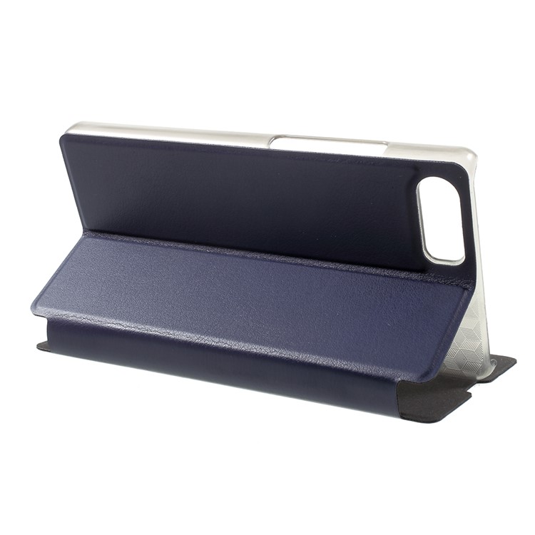 OCUBE Flip Leather Stand Mobile Phone Case for Bluboo S1 - Dark blue-4