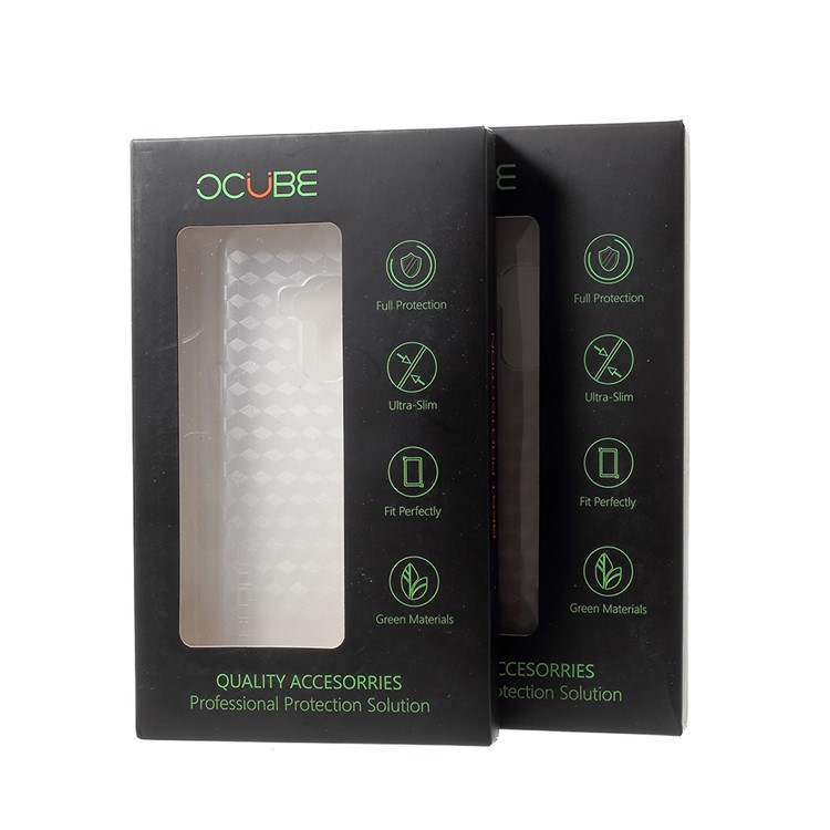 OCUBE Cubic Pattern Hard Back Case for Bluboo S8 - Grey-4