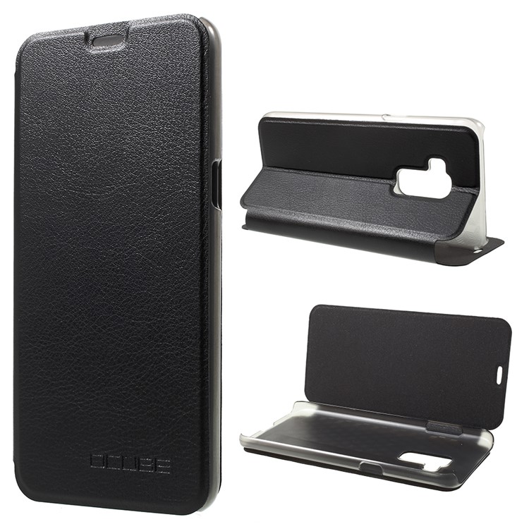 OCUBE PU Leather Stand Phone Case for Bluboo S8 - Black-1