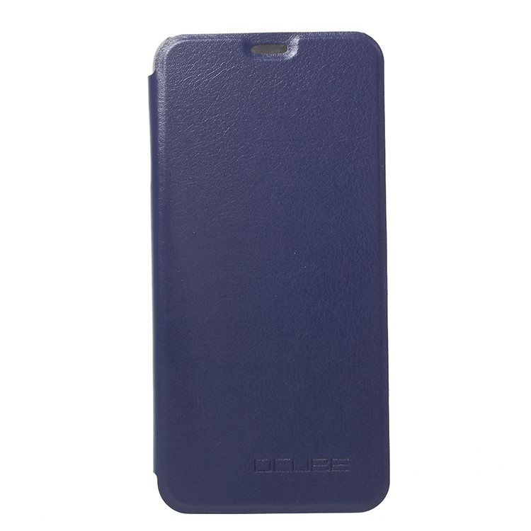 OCUBE for Bluboo S8 Flip Leather Stand Mobile Case Cover - Dark Blue-1