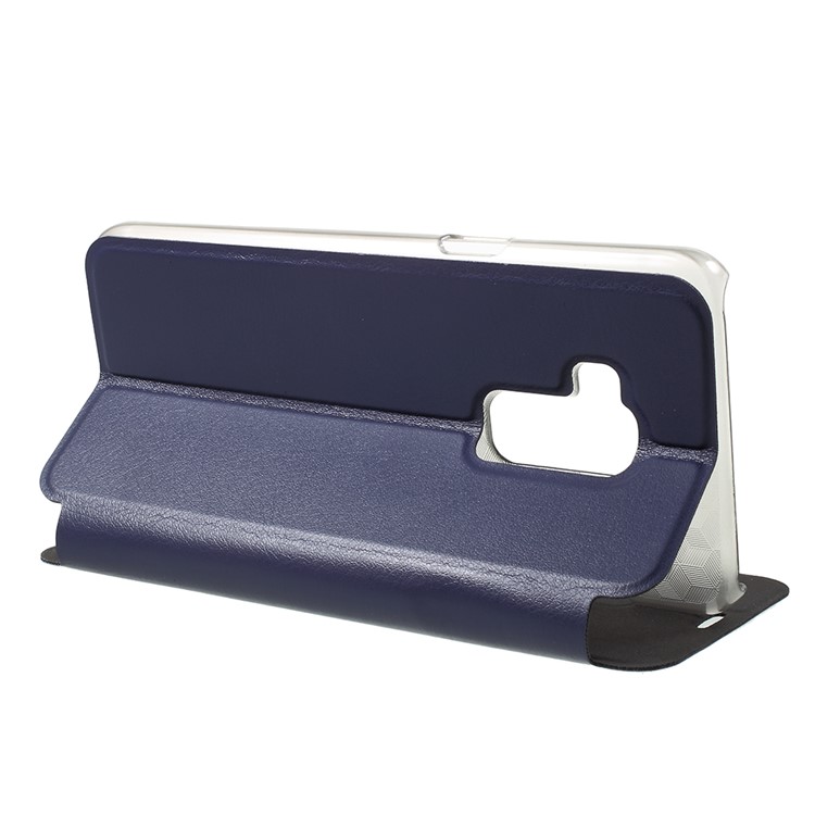 OCUBE for Bluboo S8 Flip Leather Stand Mobile Case Cover - Dark Blue-4