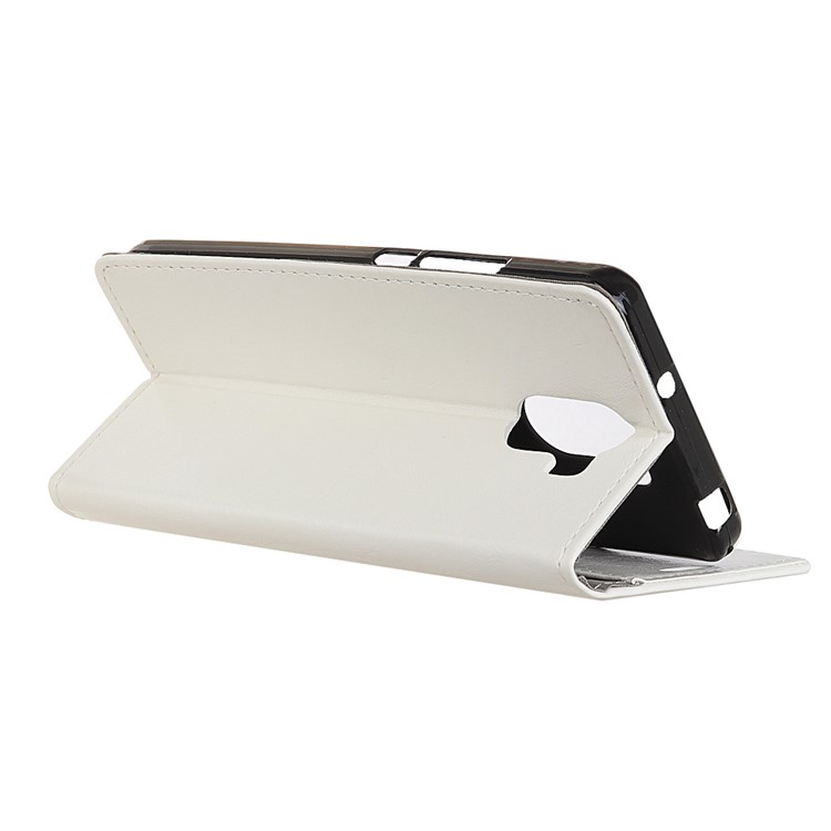 Crazy Horse PU Leather Wallet Flip Cover for Wileyfox Swift 2 X - White-3